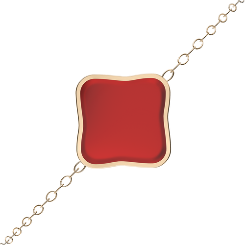 Бранзалет Flora Gold Ruby