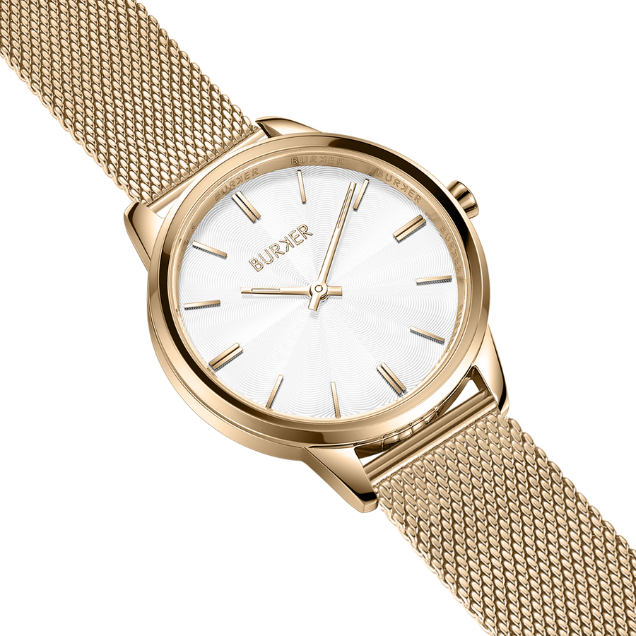 Emily Gold White Mesh